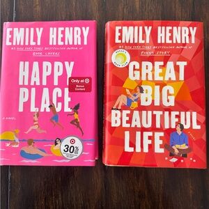 Emily Henry Hardcover Book Set - Happy Place and Great Big Beautiful Life
